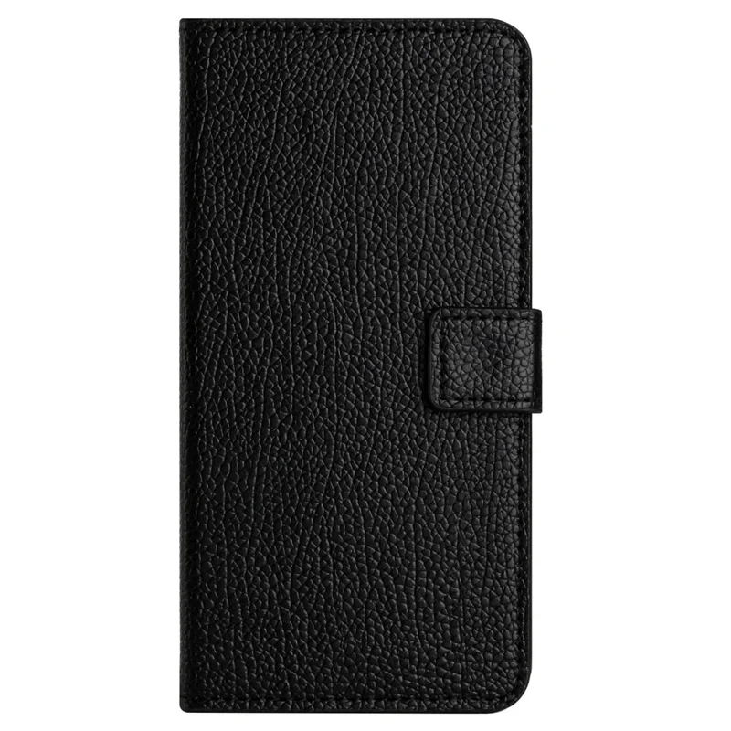 For Xiaomi Redmi Note 12 4G Phone Cover Litchi Texture Phone Wallet Book Stand Phone Case - Black