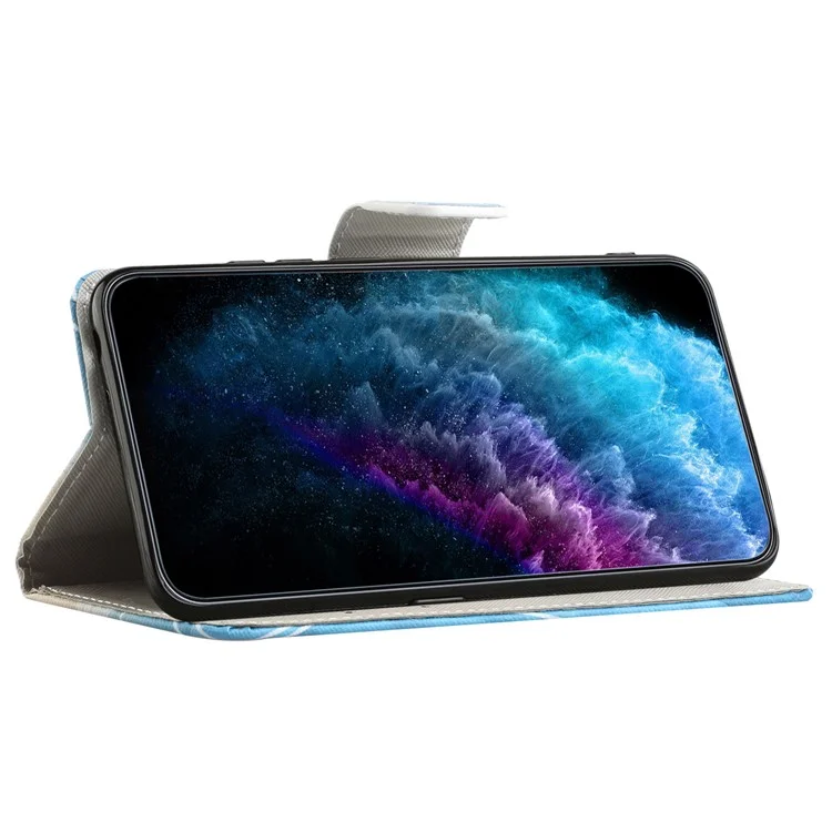 Für Xiaomi Redmi Note 12 4G Stand Phone Leather Case Wallet Pattern Printing Phone Cover - Grüner Baum