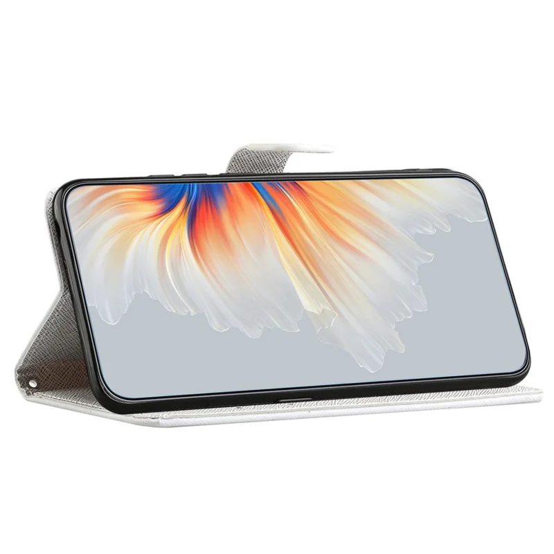 For Xiaomi Redmi Note 12 4G PU Leather Wallet Phone Case 3D Pattern Printing Phone Stand Cover - Blue Flower