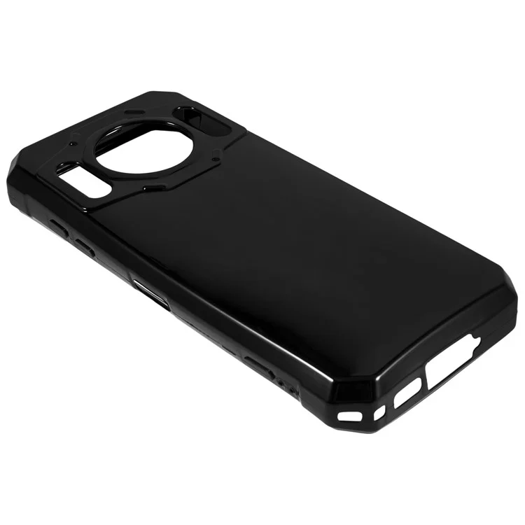 Für Oukitel WP21 Soft TPU stoßfeste Handyhülle Kameraschutz Handyhülle - Schwarz