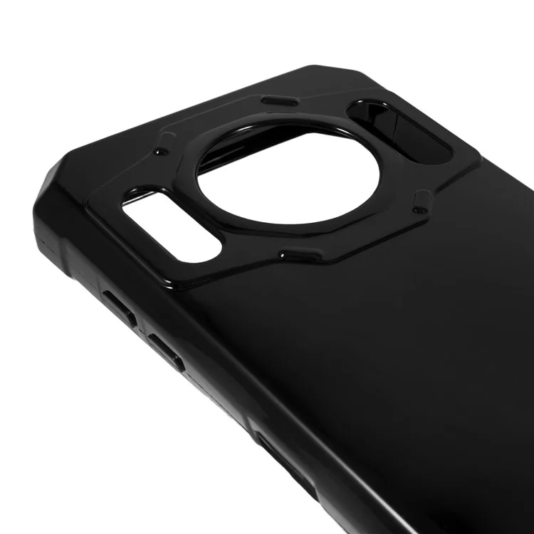 Für Oukitel WP21 Soft TPU stoßfeste Handyhülle Kameraschutz Handyhülle - Schwarz