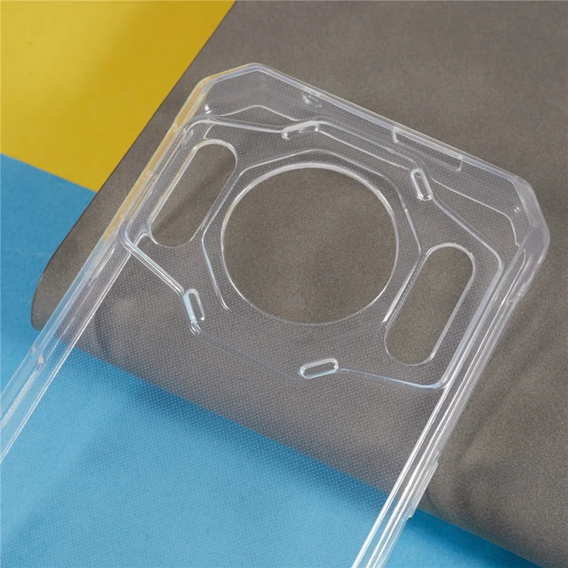 For Oukitel WP21 Soft TPU Shockproof Phone Case Camera Protection Phone Cover - Transparent