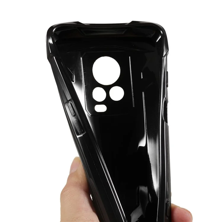 For Cubot King Kong 7 Camera Protection Phone Case Soft TPU Shockproof Phone Cover - Black