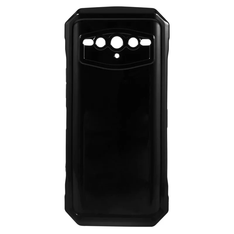 غطاء هاتف مرن من مادة TPU لهاتف Doogee V30، حماية للكاميرا، مقاوم للخدوش - أسود