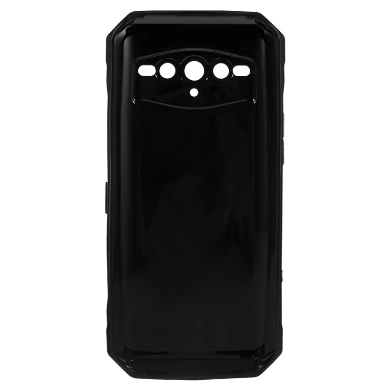غطاء هاتف مرن من مادة TPU لهاتف Doogee V30، حماية للكاميرا، مقاوم للخدوش - أسود