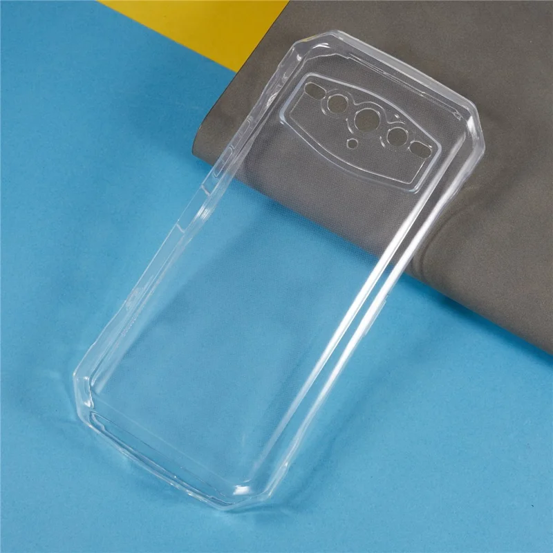 For Doogee V30 Flexible TPU Phone Case Camera Protection Anti-Scratch Cover - Transparent