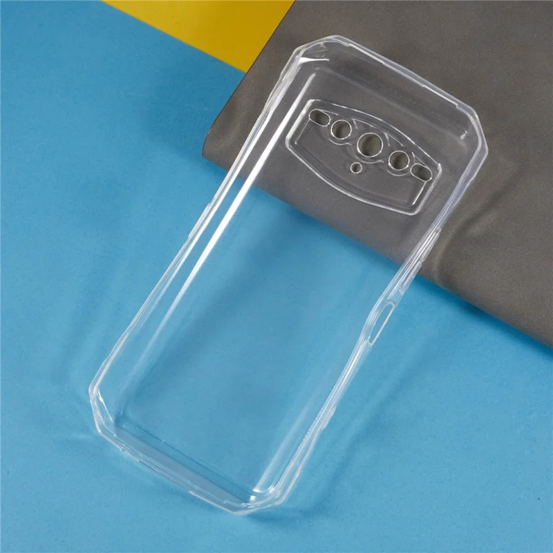 For Doogee V30 Flexible TPU Phone Case Camera Protection Anti-Scratch Cover - Transparent