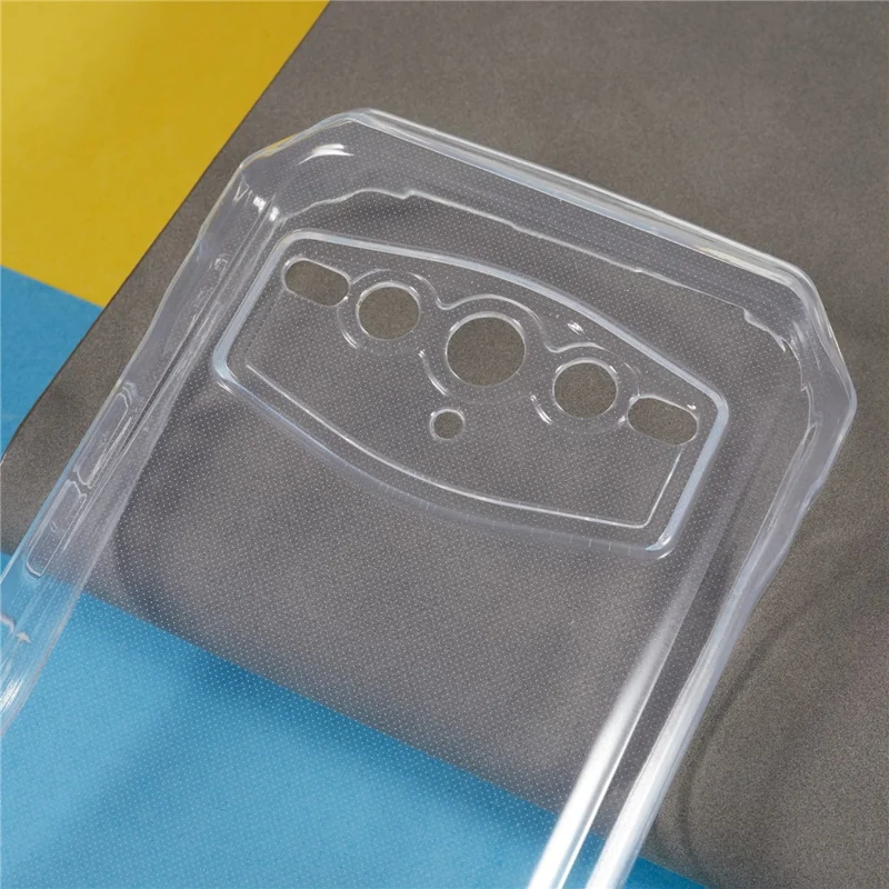For Doogee V30 Flexible TPU Phone Case Camera Protection Anti-Scratch Cover - Transparent