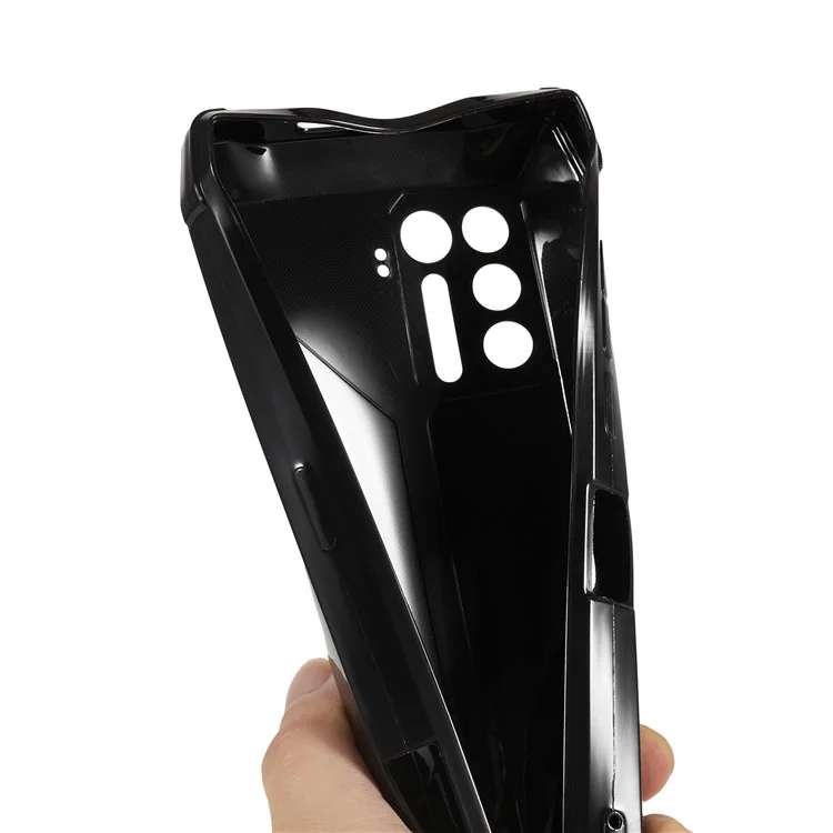For Ulefone Power Armor 13 4G TPU Phone Case Full Camera Shockproof Protective Cover - Black
