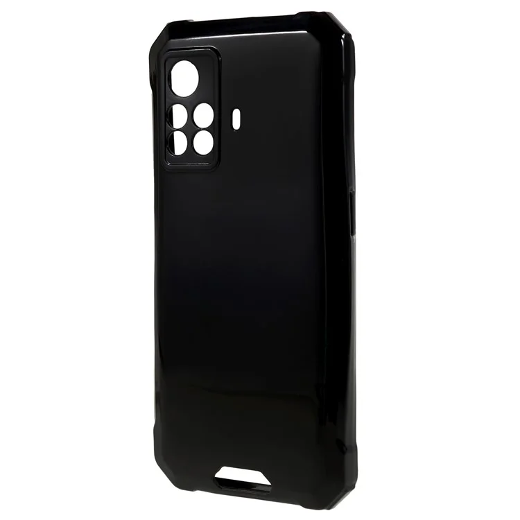 For Blackview BV9200 Shockproof Slim Phone Case Soft TPU Anti-Scratch Back Protective Cover - Black