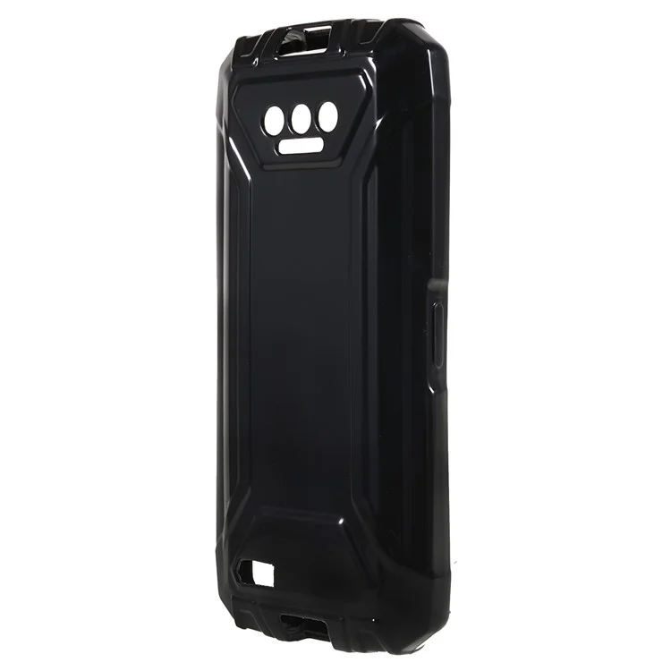 For Doogee S41T / S41 Soft TPU Shockproof Case Camera Lens Protective Phone Cover - Black