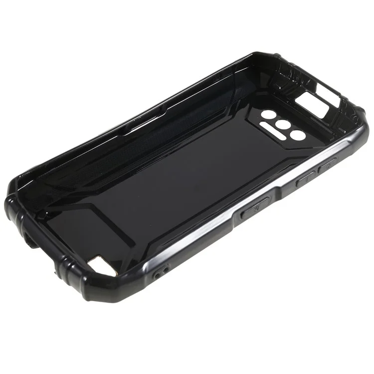 For Doogee S41T / S41 Soft TPU Shockproof Case Camera Lens Protective Phone Cover - Black