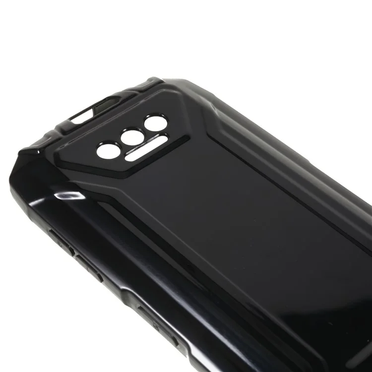 For Doogee S41T / S41 Soft TPU Shockproof Case Camera Lens Protective Phone Cover - Black