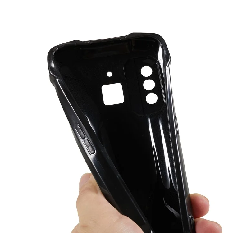 Für Cubot King Kong 6 Handyhülle Weiche TPU Anti-Drop Anti-Kratzer Rückabdeckung - Schwarz