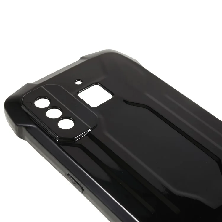 Für Cubot King Kong 6 Handyhülle Weiche TPU Anti-Drop Anti-Kratzer Rückabdeckung - Schwarz