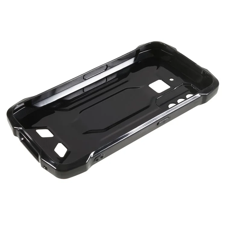 Für Cubot King Kong 6 Handyhülle Weiche TPU Anti-Drop Anti-Kratzer Rückabdeckung - Schwarz