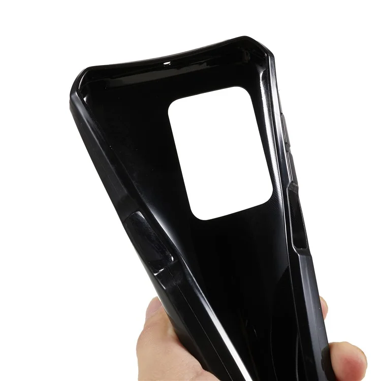 For Oukitel WP17 TPU Phone Case  Shockproof Non-Slip Cell Phone Cover - Black
