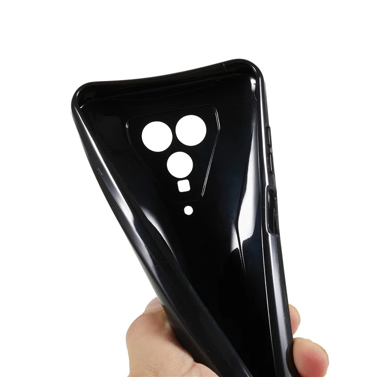 Для Blackview BL5000 5G Anti-Shock Protective Shell Soft TPU Full Camera Lens Protection Phone Case - Black