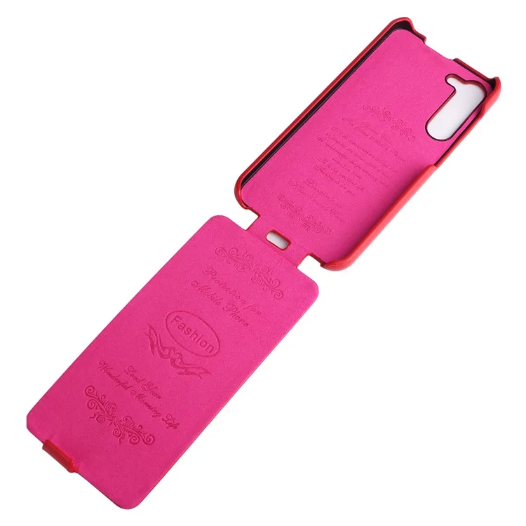 Für Samsung Galaxy S23 Vertical Flip Cover PU Leder Crazy Horse-Textur Handyhülle - Rot