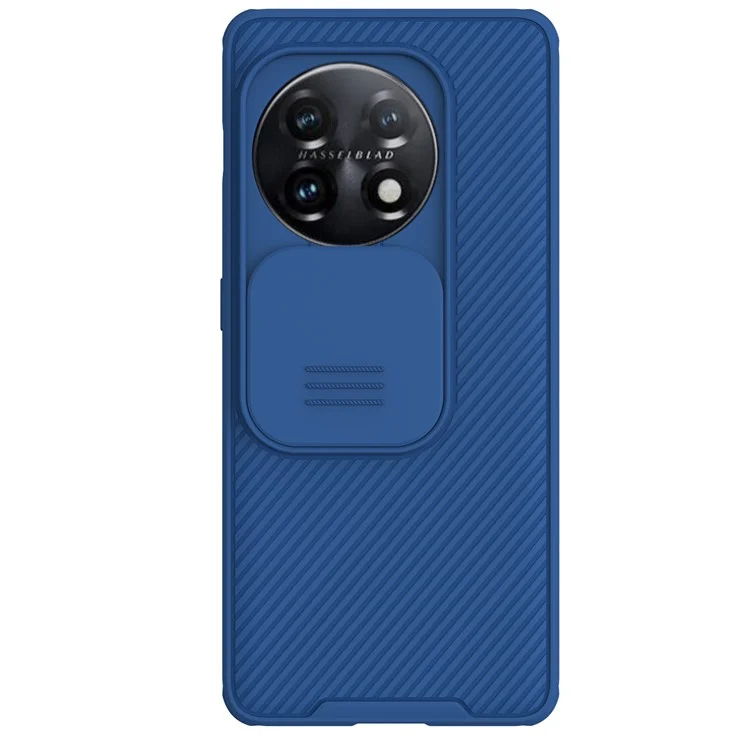 NILLKIN CamShield Pro pour OnePlus 11 5G Étui de téléphone en PC+TPU avec cache de caméra coulissant - Bleu