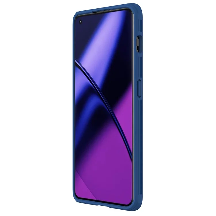NILLKIN CamShield Pro pour OnePlus 11 5G Étui de téléphone en PC+TPU avec cache de caméra coulissant - Bleu