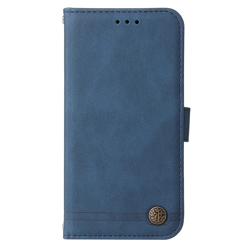 For vivo V25e 4G / V25 5G Leather Wallet Cases Skin Touch Phone Cover Stand with Strap - Blue