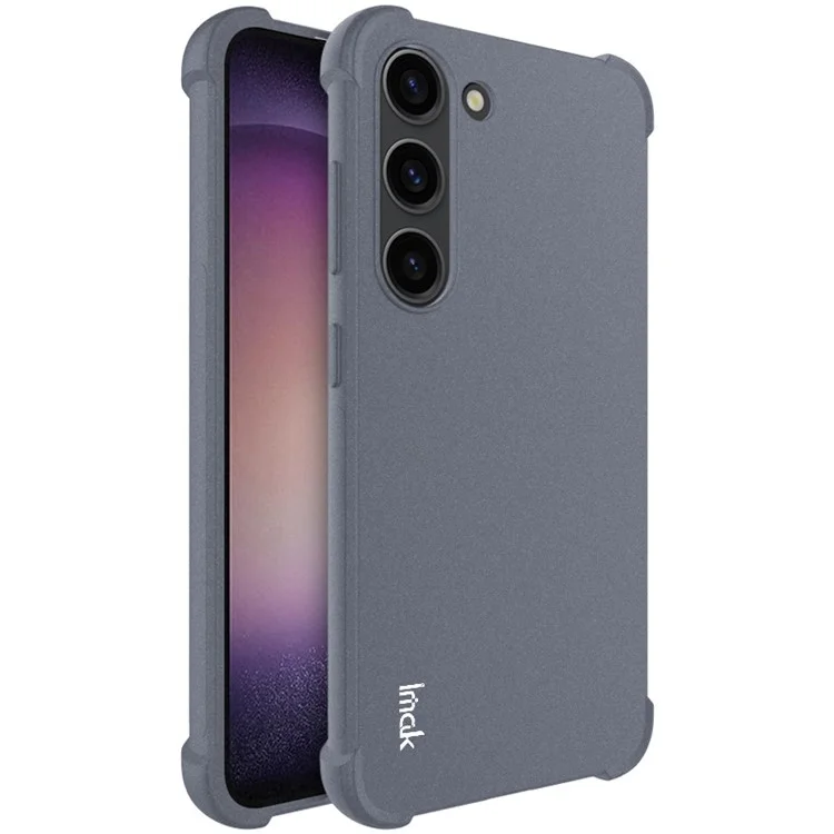 Чехол-накладка IMAK Matte для Samsung Galaxy S23, защитный угловой TPU-чехол с воздушными подушками - серый