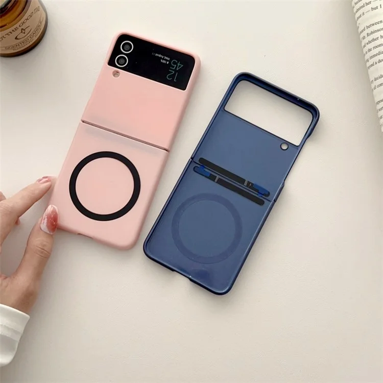 Für Samsung Galaxy Z Flip4 5G kompatibel mit MagSafe Handyhülle Skin-touch Hard PC Case - Lila