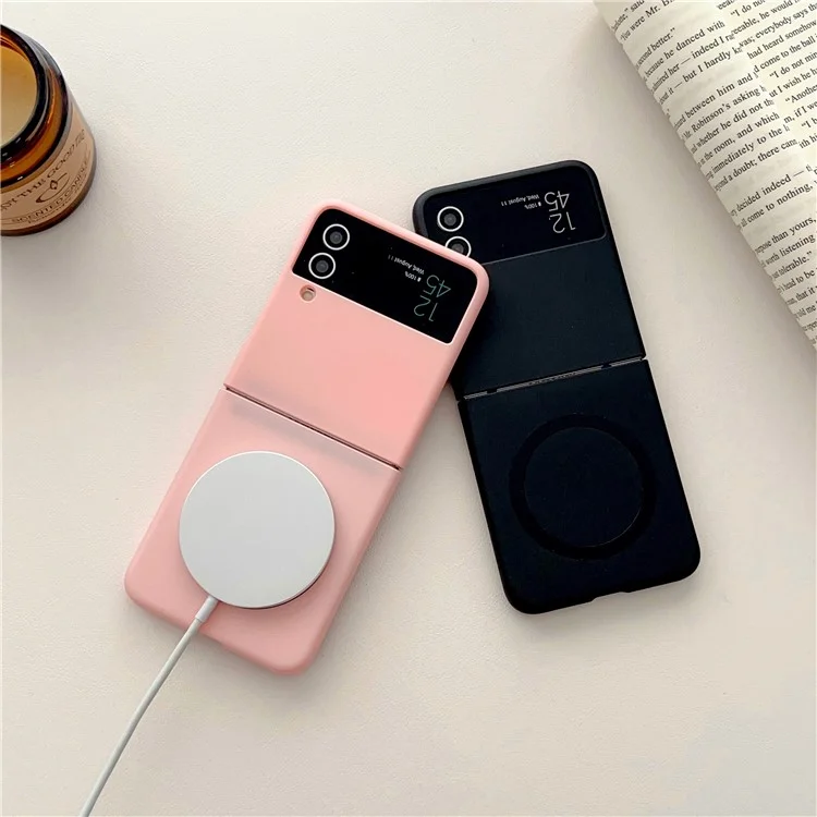 Für Samsung Galaxy Z Flip4 5G kompatibel mit MagSafe Handyhülle Skin-touch Hard PC Case - Lila