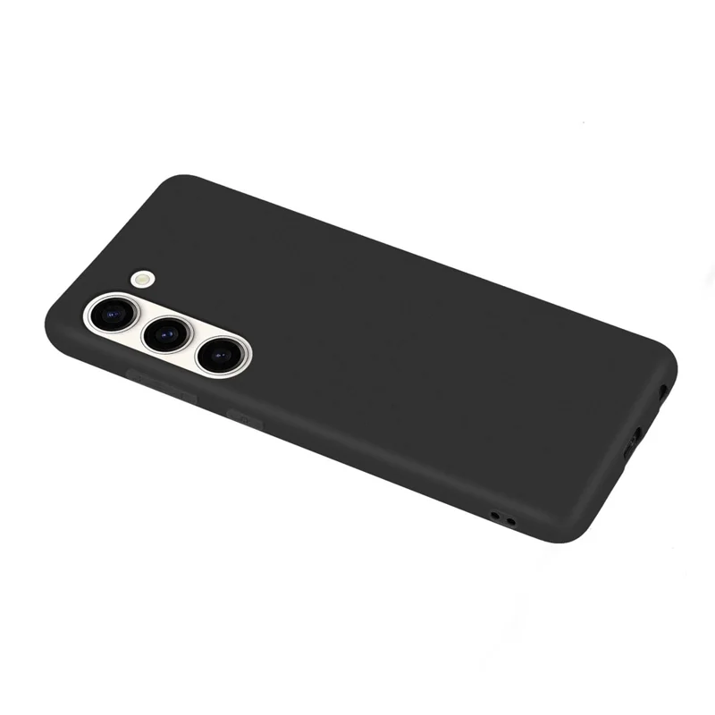 For Samsung Galaxy S23+ Candy Color Anti-fingerprint Matte Phone Case TPU Anti-drop Cover - Black