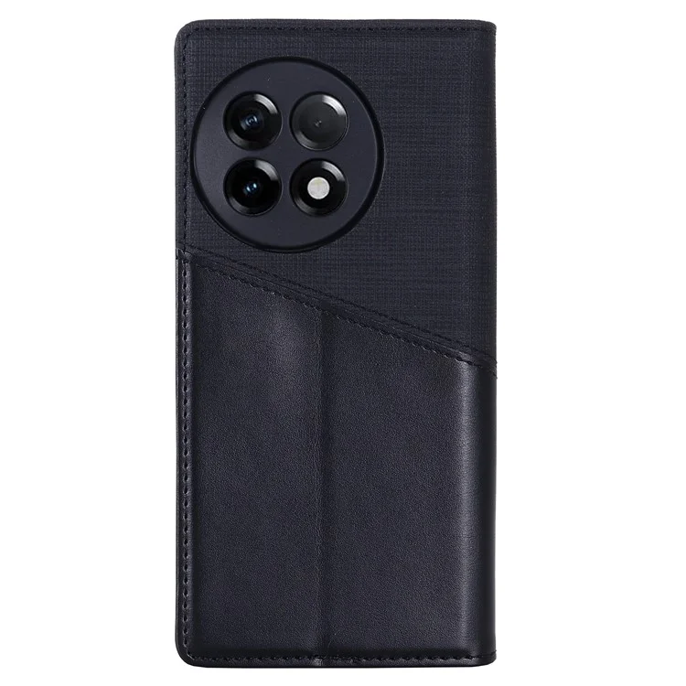 MUXMA MX109 RFID Blocking Phone Case для OnePlus 11R 5G / Ace 2 5G, PU Leather Magnetic Wallet Cover Stand - Black