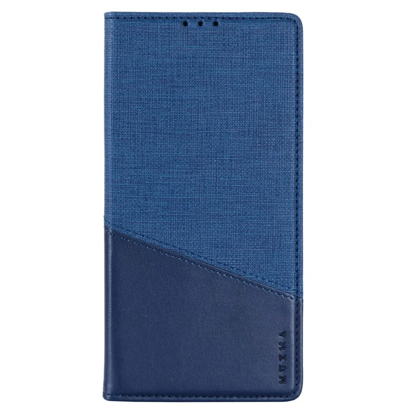 MUXMA MX109 Wallet Stand Case for Samsung Galaxy A14 4G / 5G , RFID Blocking PU Leather Phone Cover - Blue