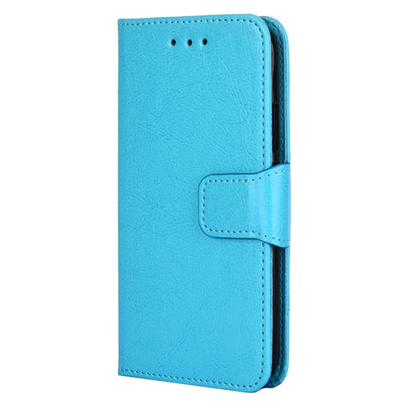 For Honor X8a 4G Carcasa de cartera de cuero resistente a los golpes Funda plegable - Azul bebé