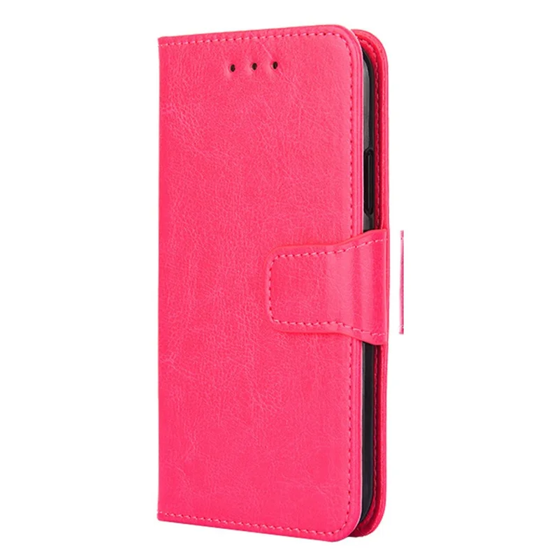 For Honor X8a 4G Shockproof Leather Wallet Phone Case Folding Stand Cover - Rose