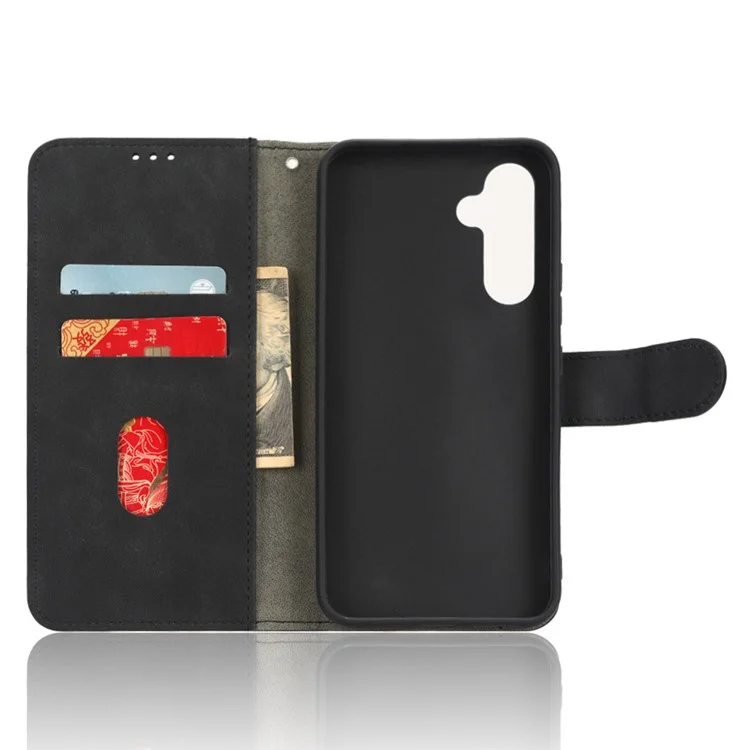 Per Samsung Galaxy M14 5G Custodia Portafoglio in Pelle con Supporto Smartphone Antiurto - Nero