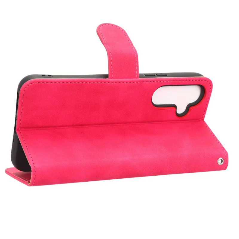Per Samsung Galaxy M14 5G Custodia Portafoglio in Pelle con Supporto - Rosa