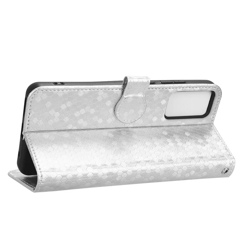 Para o Caso do Telefone da Carteira do Suporte de Couro PU da TCL Ion X - Prata