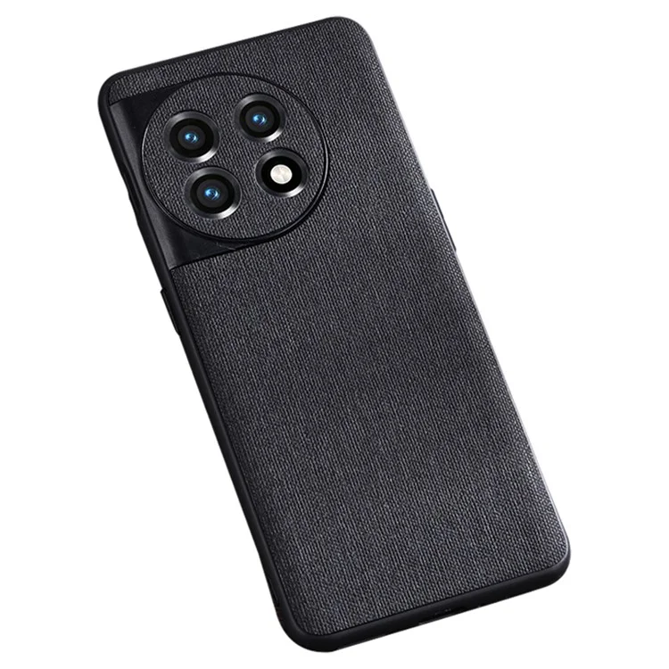 Для OnePlus Ace 2 5G / 11R 5G Чехол-обложка из ткани TPU Противоударный чехол для мобильного телефона - Черный