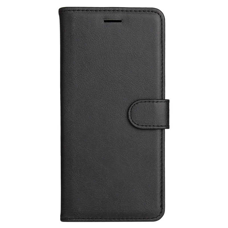 KT Leather Series-2 for Xiaomi 13 5G Solid Color Phone Stand Case PU Leather Wallet Cover with Strap - Black
