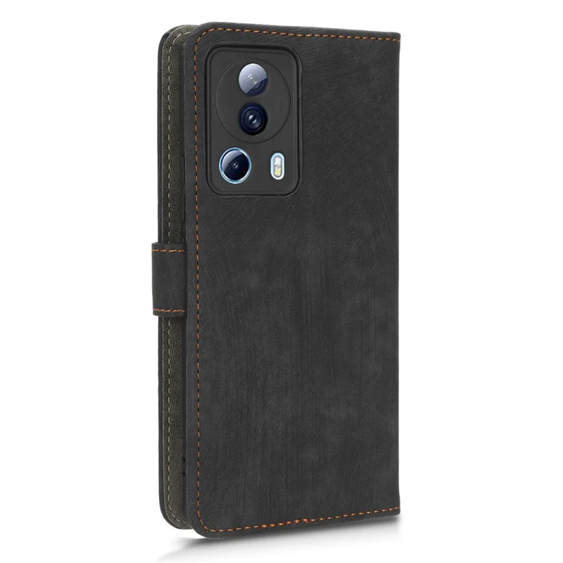 Futerał portfelowy do Xiaomi 13 Lite / Civi 2 5G z funkcją blokowania RFID, podstawką, skórzaną pokrywą i paskiem na rękę - Czarny