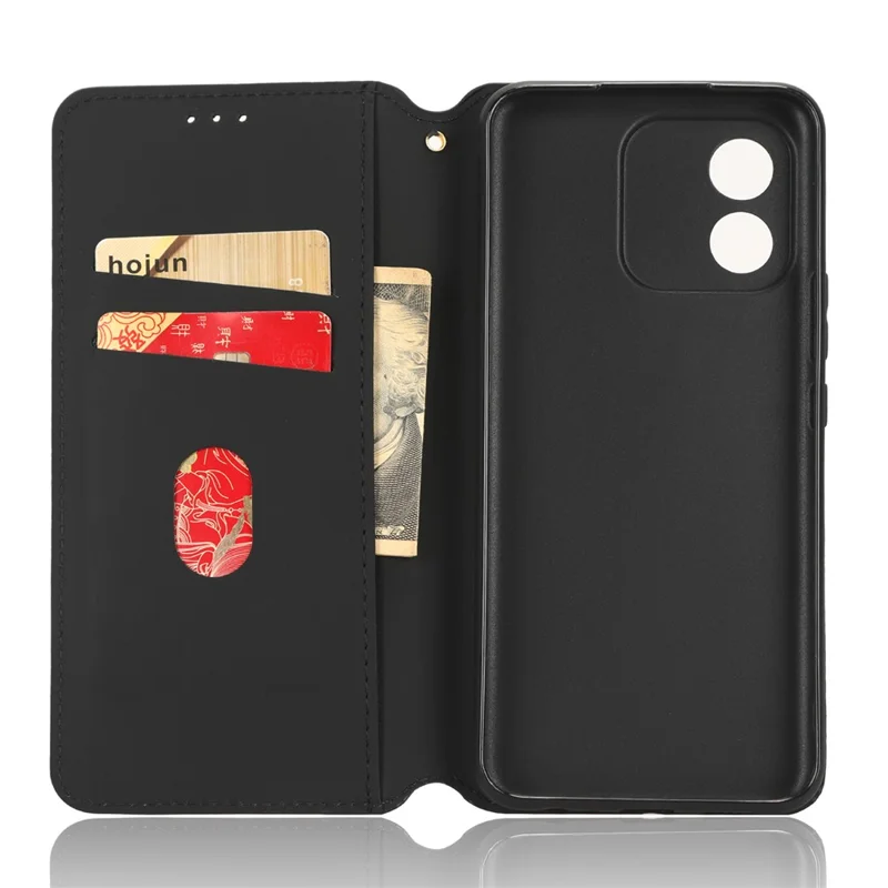 Mobile Phone Case for Honor X5 4G , Wallet Stand Imprinted Rhombus Pattern Leather Phone Cover - Silver