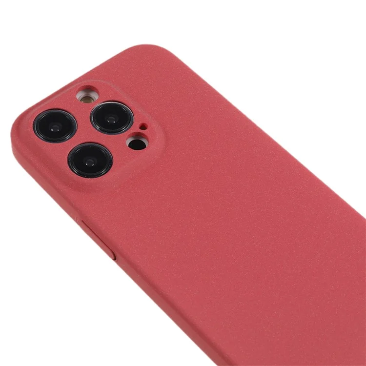 For iPhone 13 Pro 6.1 inch Cell Phone Cover Matte Texture Anti-scratch Hard PC Phone Case - Wine Red