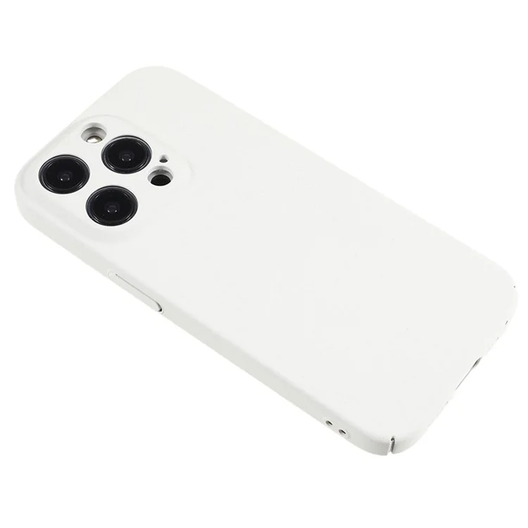 For iPhone 13 Pro Max 6.7 inch Cell Phone Case Shockproof Matte Texture Anti-scratch Hard PC Phone Cover - White
