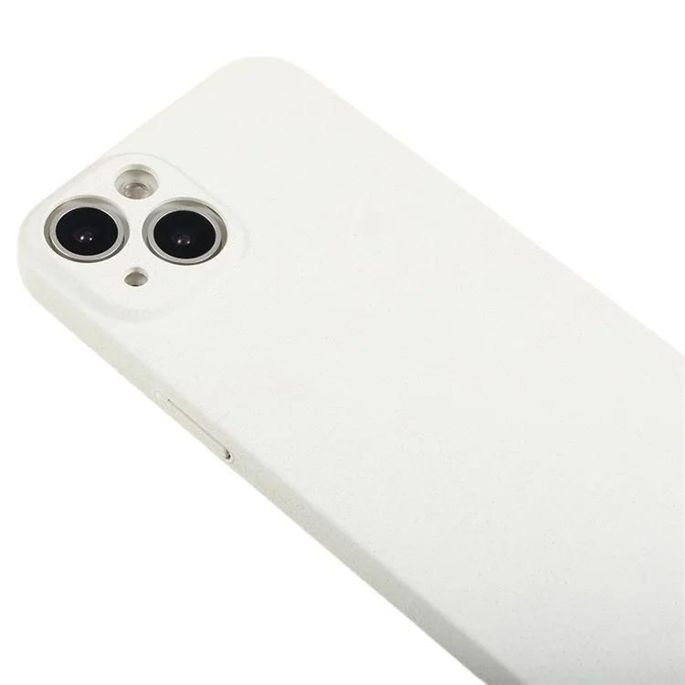For iPhone 13 mini 5.4 inch Hard PC Shockproof Phone Case Camera Protection Matte Phone Cover - White