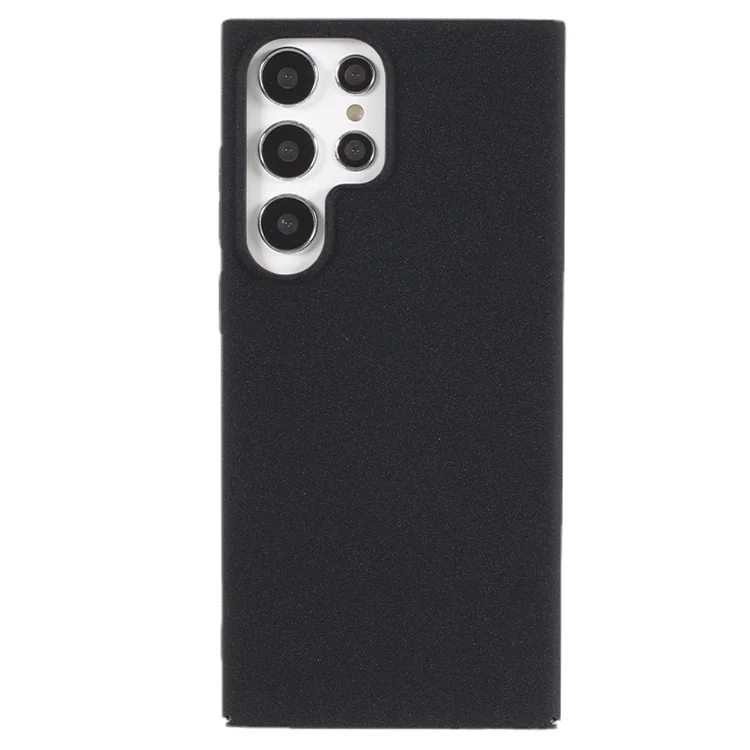 Pour Samsung Galaxy S23 Ultra Étui de téléphone portable en PC mat dur Coque de protection pour smartphone - Noir