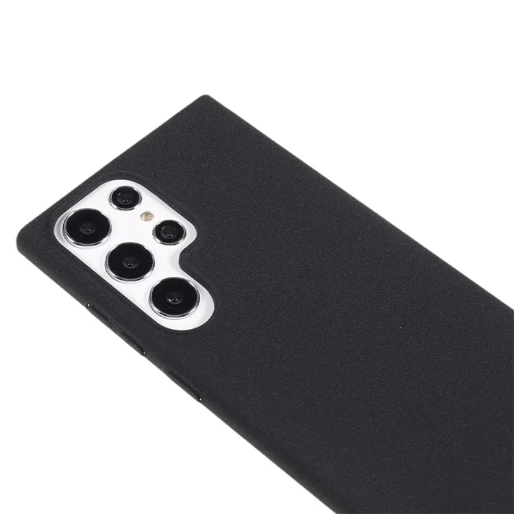 Pour Samsung Galaxy S22 Ultra 5G Matte Guard Phone Case Hard PC Anti-scratch Back Cover - Noir