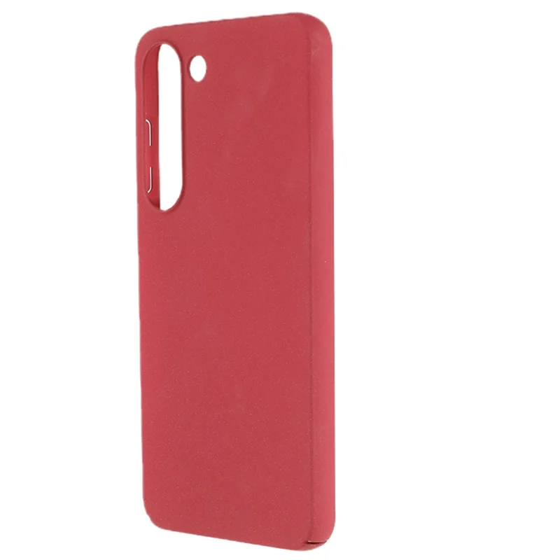 For Samsung Galaxy S21 FE 5G Shockproof Phone Case Matte Texture Anti-Dust Hard PC Phone Cover - Wine Red