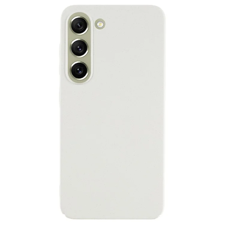 For Samsung Galaxy S21 FE 5G Shockproof Phone Case Matte Texture Anti-Dust Hard PC Phone Cover - White