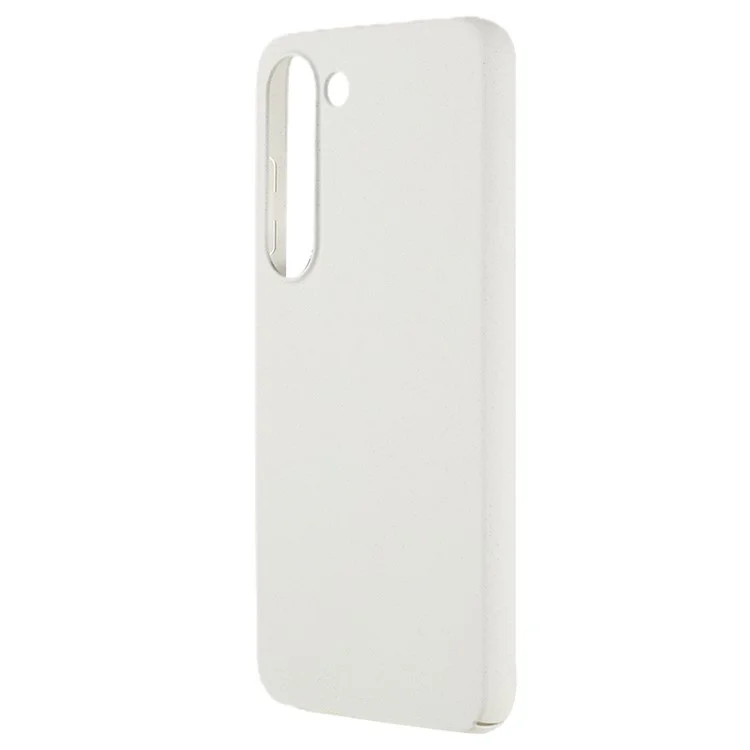 For Samsung Galaxy S21 FE 5G Shockproof Phone Case Matte Texture Anti-Dust Hard PC Phone Cover - White