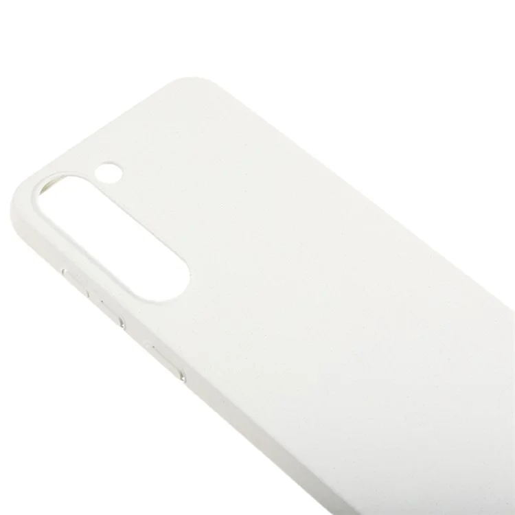 For Samsung Galaxy S21 FE 5G Shockproof Phone Case Matte Texture Anti-Dust Hard PC Phone Cover - White
